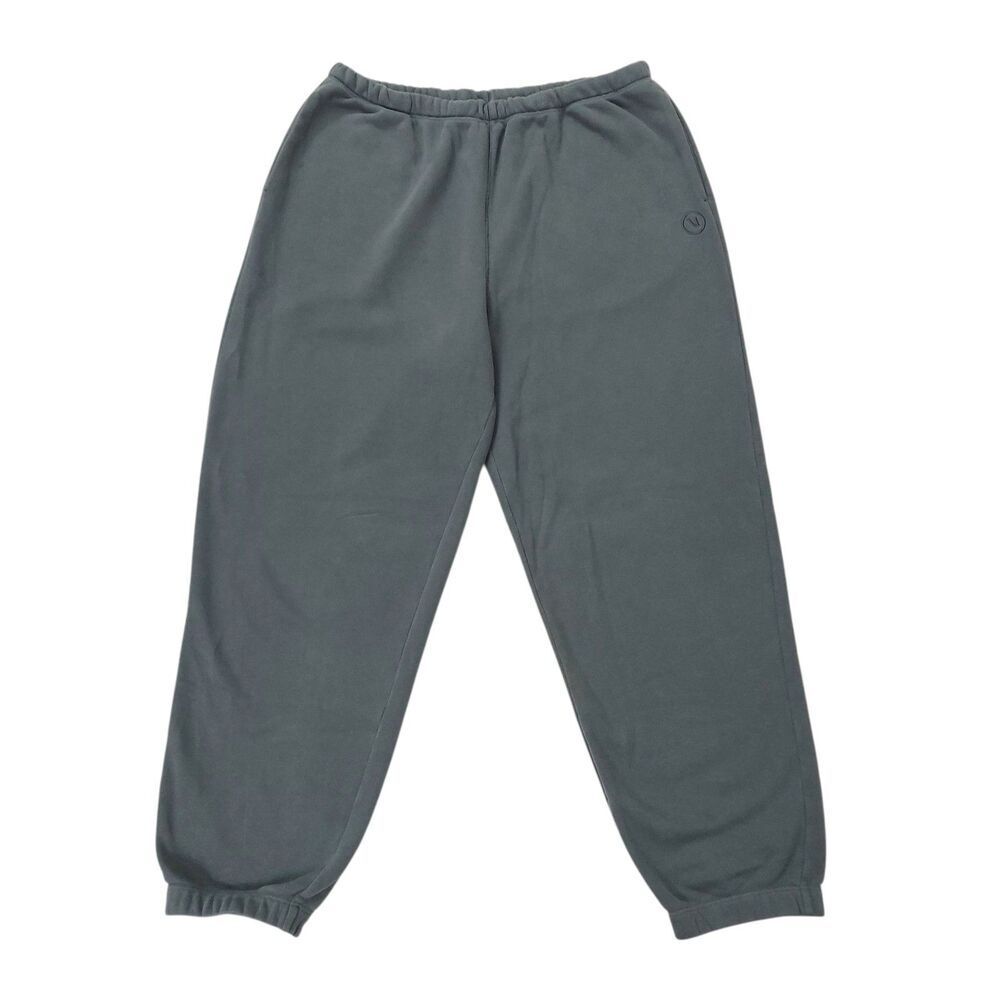Vuori Fleece Joggers Pants Womens Large Grey Comfort Loungewear Travel Gym